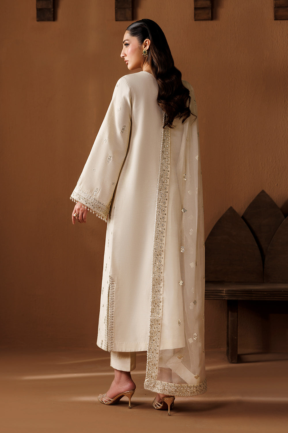 Baroque | Formals Collection | EMBROIDERED RAW SILK UF-4434, image 2