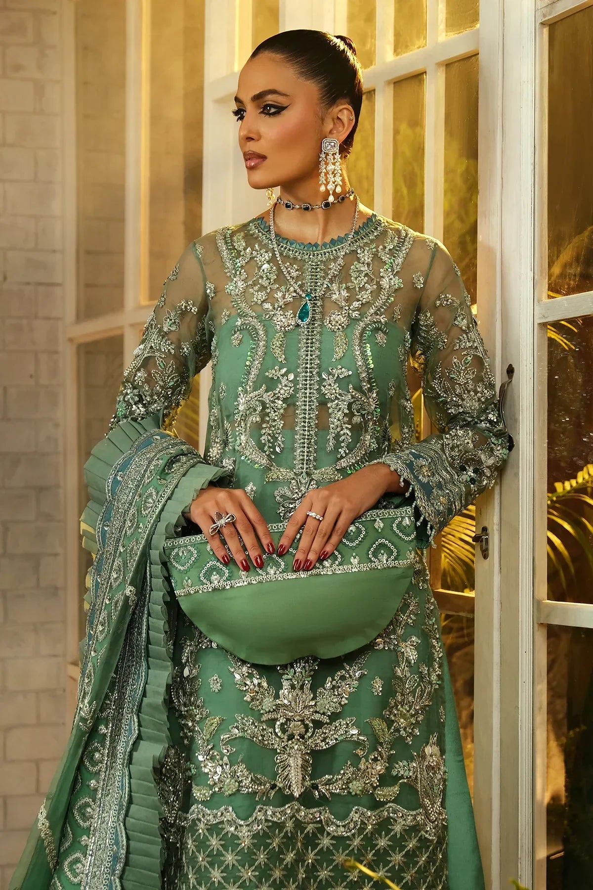 Mina Kashif | Kahani Luxury Formals 23 | Menara -  Mina Kashif Formal - Original Designer Dress - House of Maryam