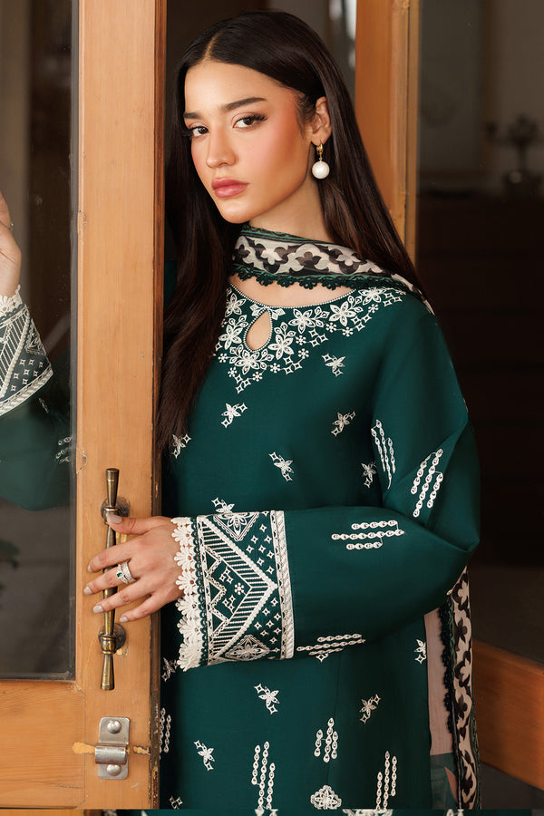 Farasha | Summer Weaves Embroidered Lawn | Teal Essence -  Farasha Ladies Clothes - Original Designer Dress - House of Maryam