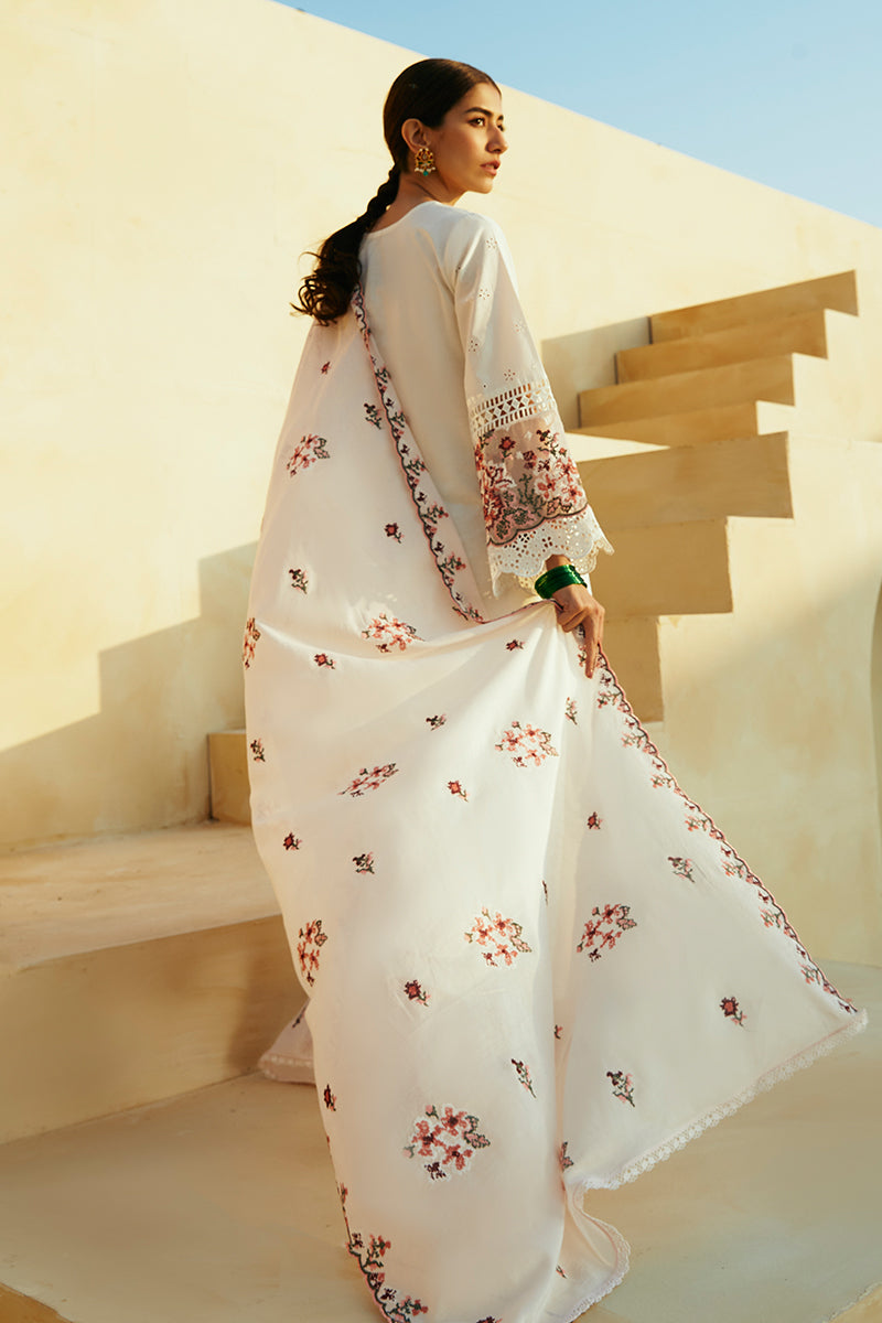 Cross Stitch | Premium Lawn 24 | PASTEL PINK -  Cross Stitch Formal - Original Designer Dress - House of Maryam