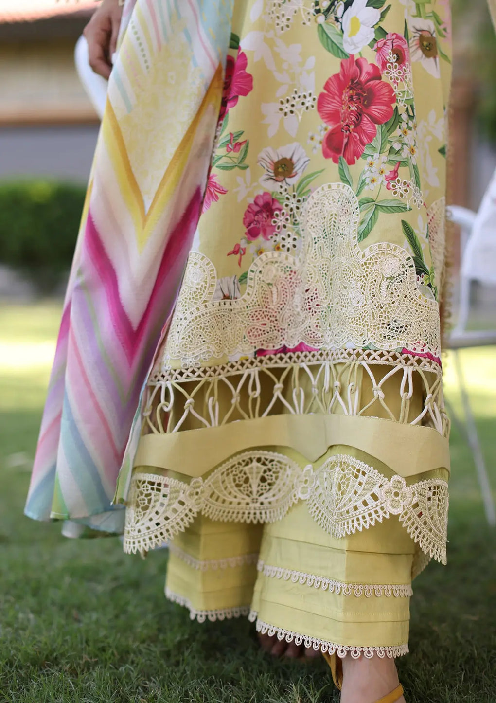 Elaf Premium | Prints Chikankari 24 | 06A SUNSHINE BOUQUET