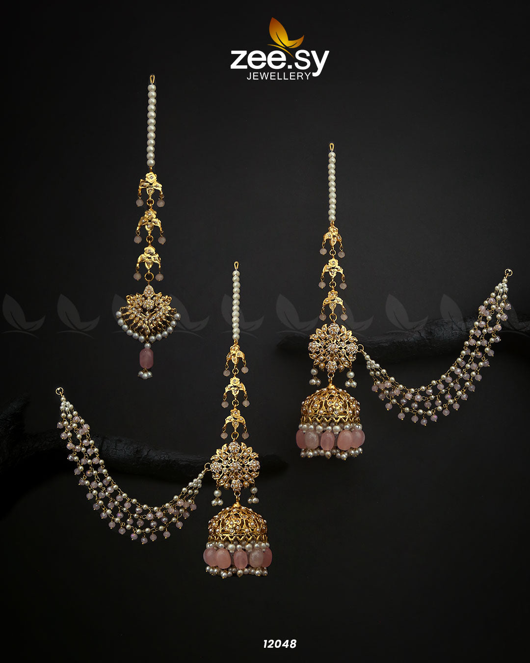Glamourous Jhumka Earrings -  Zeesy Earrings - Original Designer Dress - House of Maryam