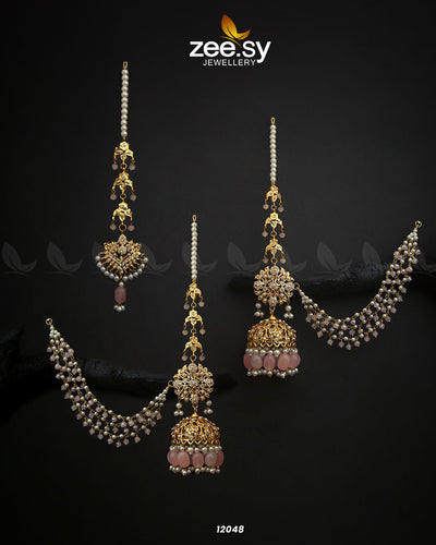 Glamourous Jhumka Earrings -  Zeesy Earrings - Original Designer Dress - House of Maryam