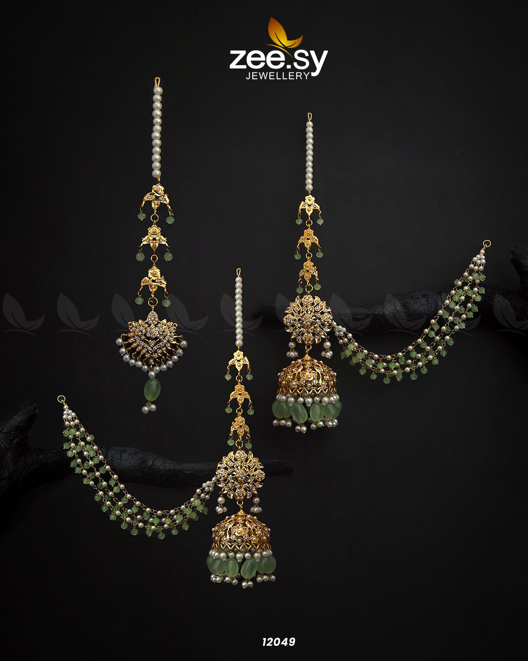 Glamourous Jhumka Earrings -  Zeesy Earrings - Original Designer Dress - House of Maryam