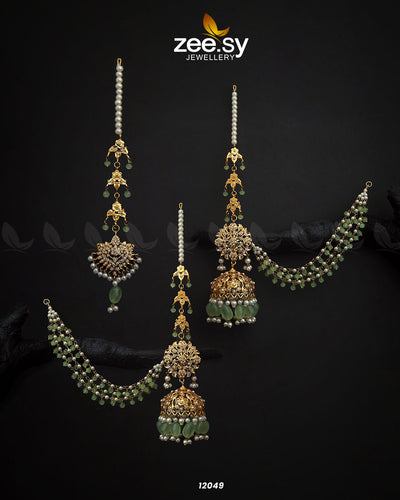Glamourous Jhumka Earrings -  Zeesy Earrings - Original Designer Dress - House of Maryam