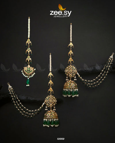 Glamourous Jhumka Earrings -  Zeesy Earrings - Original Designer Dress - House of Maryam