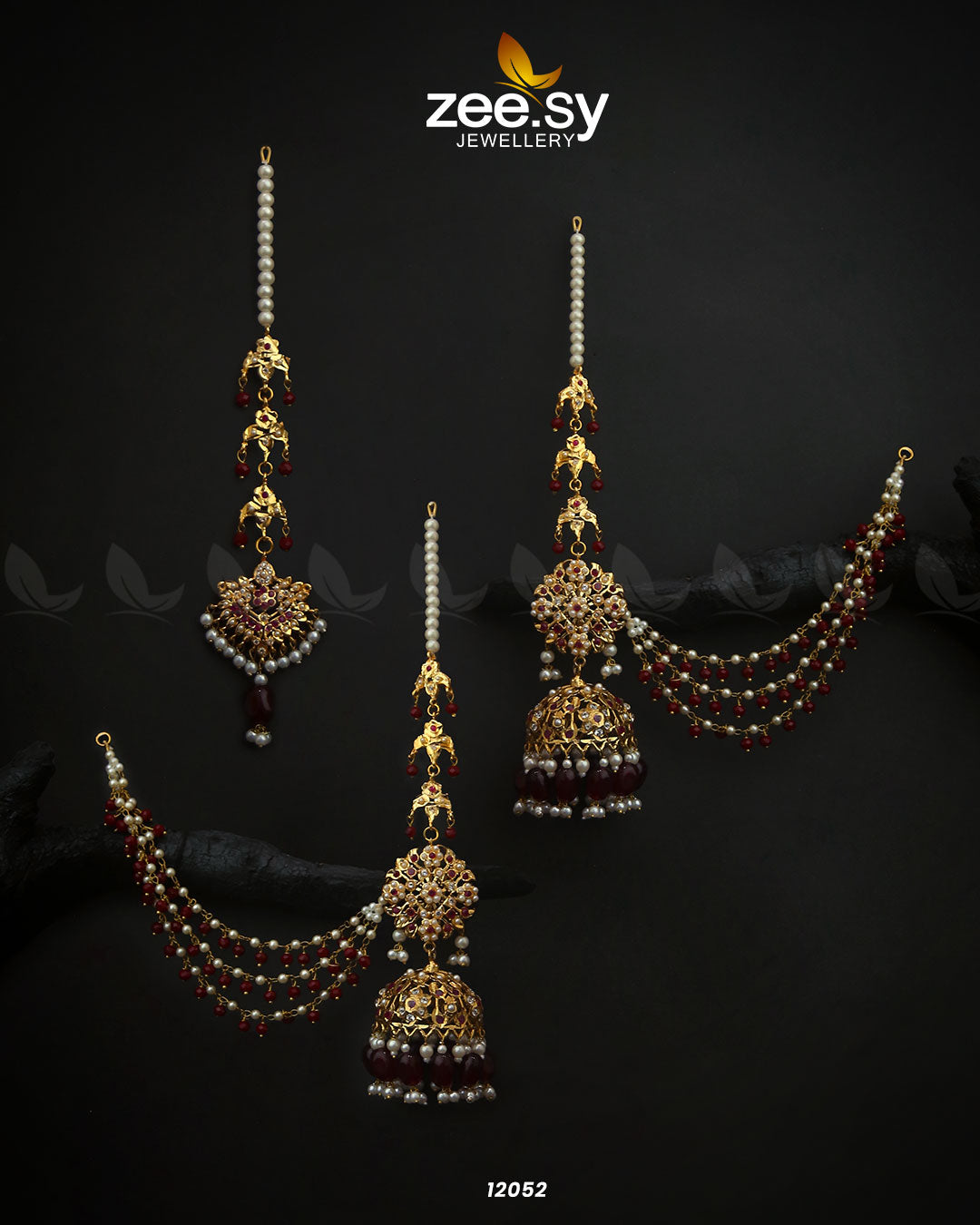 Glamourous Jhumka Earrings -  Zeesy Earrings - Original Designer Dress - House of Maryam