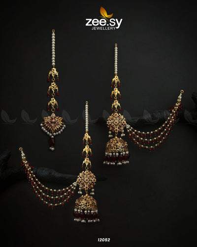 Glamourous Jhumka Earrings -  Zeesy Earrings - Original Designer Dress - House of Maryam
