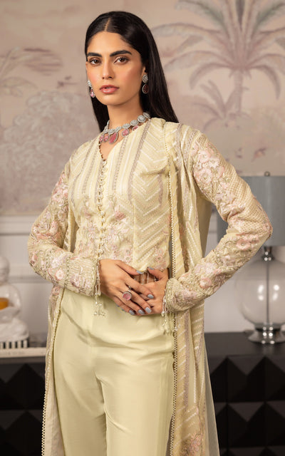 Threads and Motifs | Formal Dresses 25 | Net Embroidered Jacket With Embroidered Blouse -  Threads and Motifs Ladies Clothes - Original Designer Dress - House of Maryam
