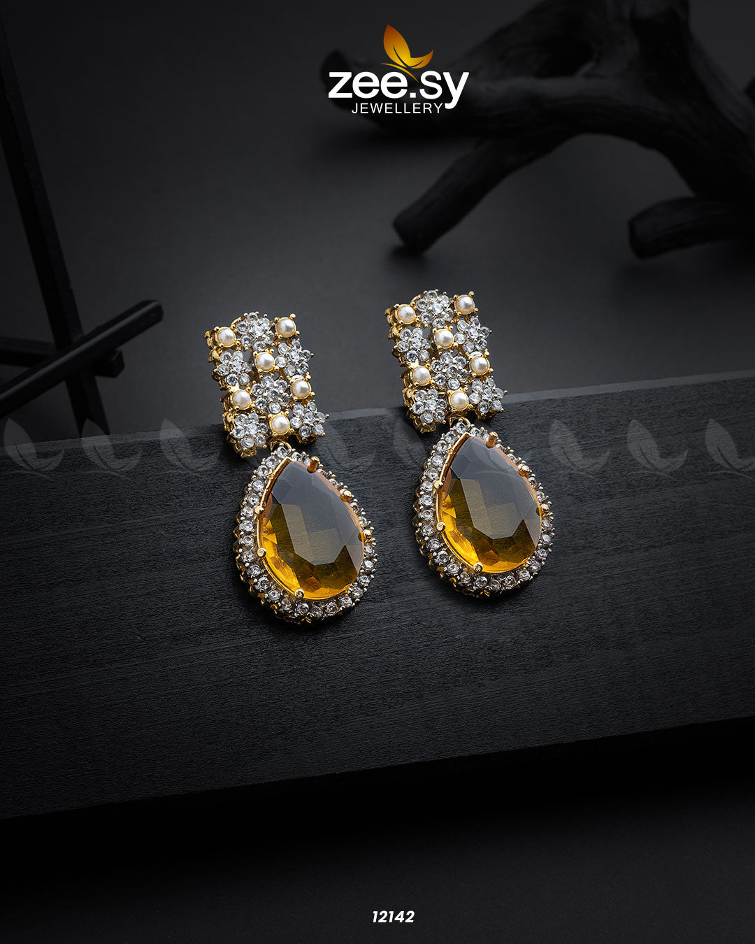 Amulet Earrings -  Zeesy Earrings - Original Designer Dress - House of Maryam