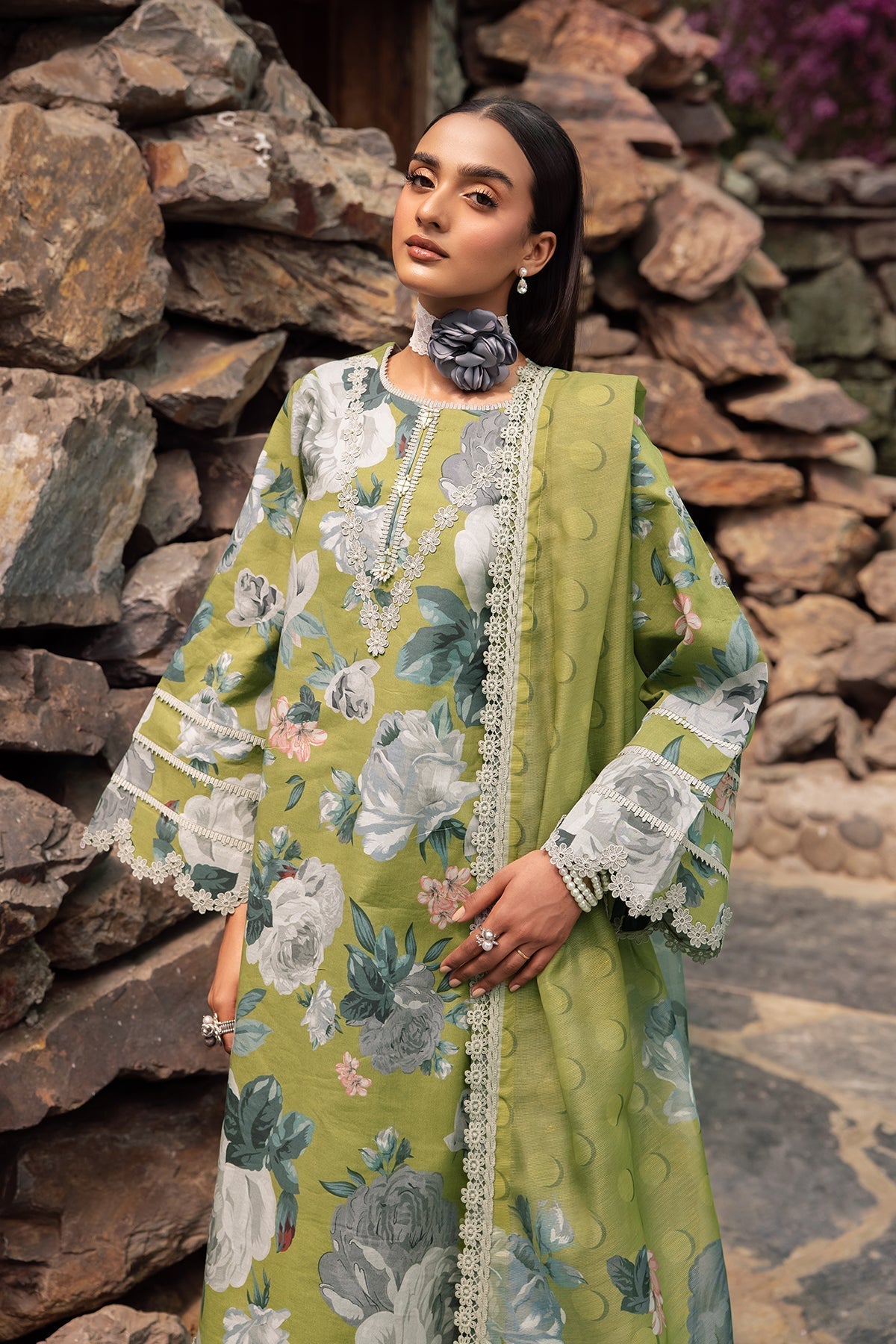 Alizeh | Sheen Lawn Prints 24 | JAZMIN -  Alizeh Casuals - Original Designer Dress - House of Maryam