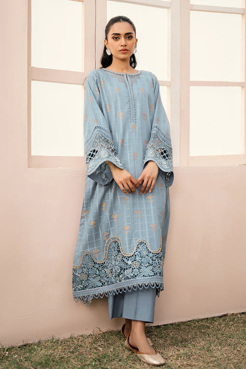 Baroque | Luxury Pret 24 | JACQUARD LAWN UF-606 -  Baroque Luxury - Original Designer Dress - House of Maryam