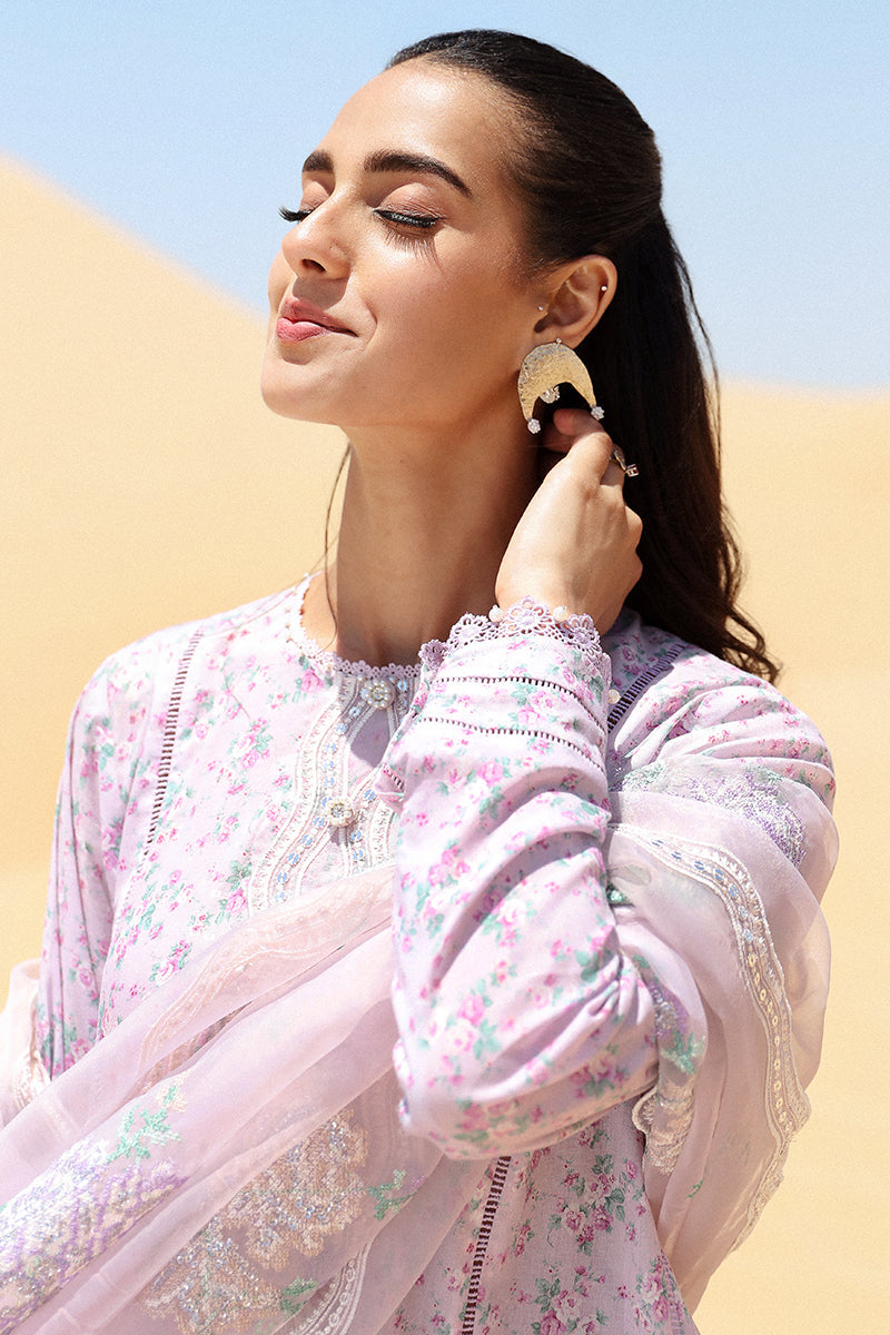 Cross Stitch | Eid Lawn 24 | LAVENDER -  Cross Stitch Luxury - Original Designer Dress - House of Maryam