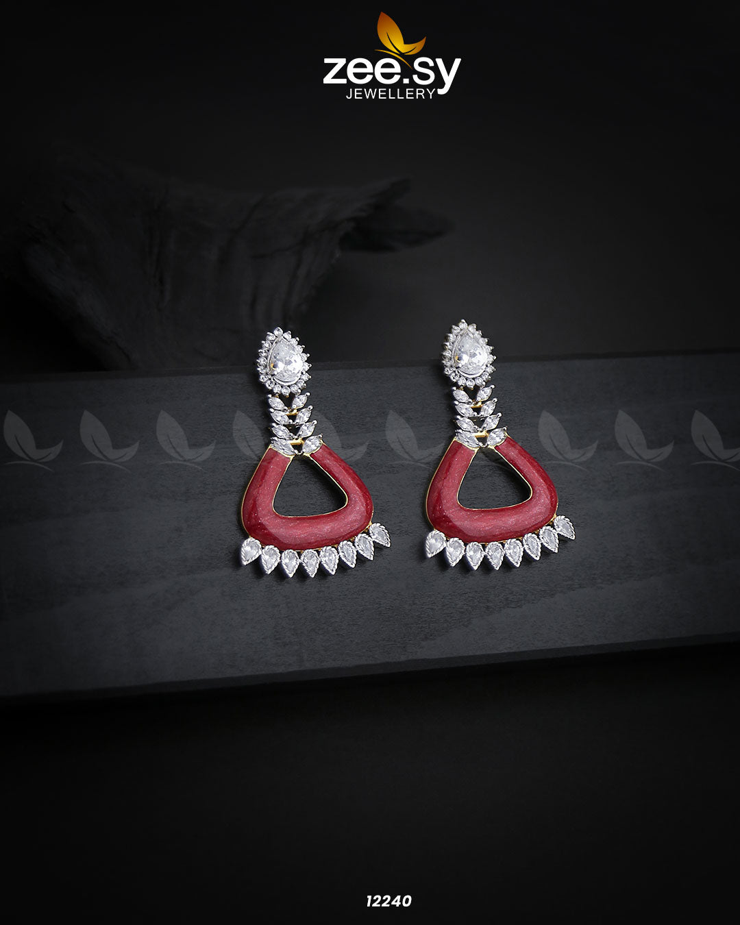 Earrings-0586 -  Zeesy Earrings - Original Designer Dress - House of Maryam