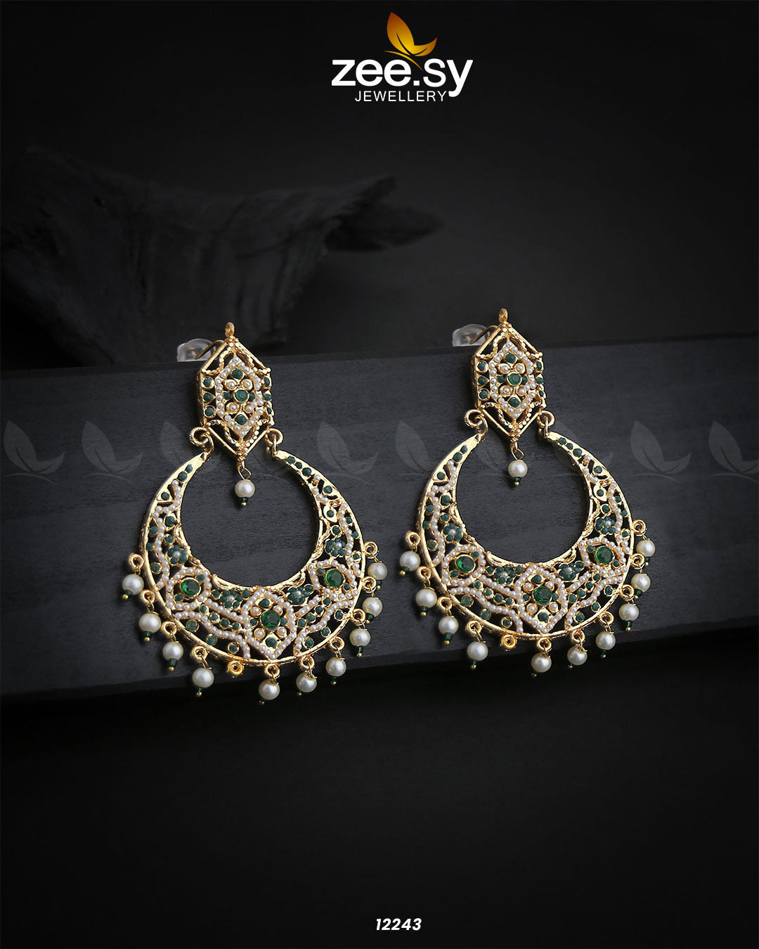 Armeena's Earrings -  Zeesy Earrings - Original Designer Dress - House of Maryam