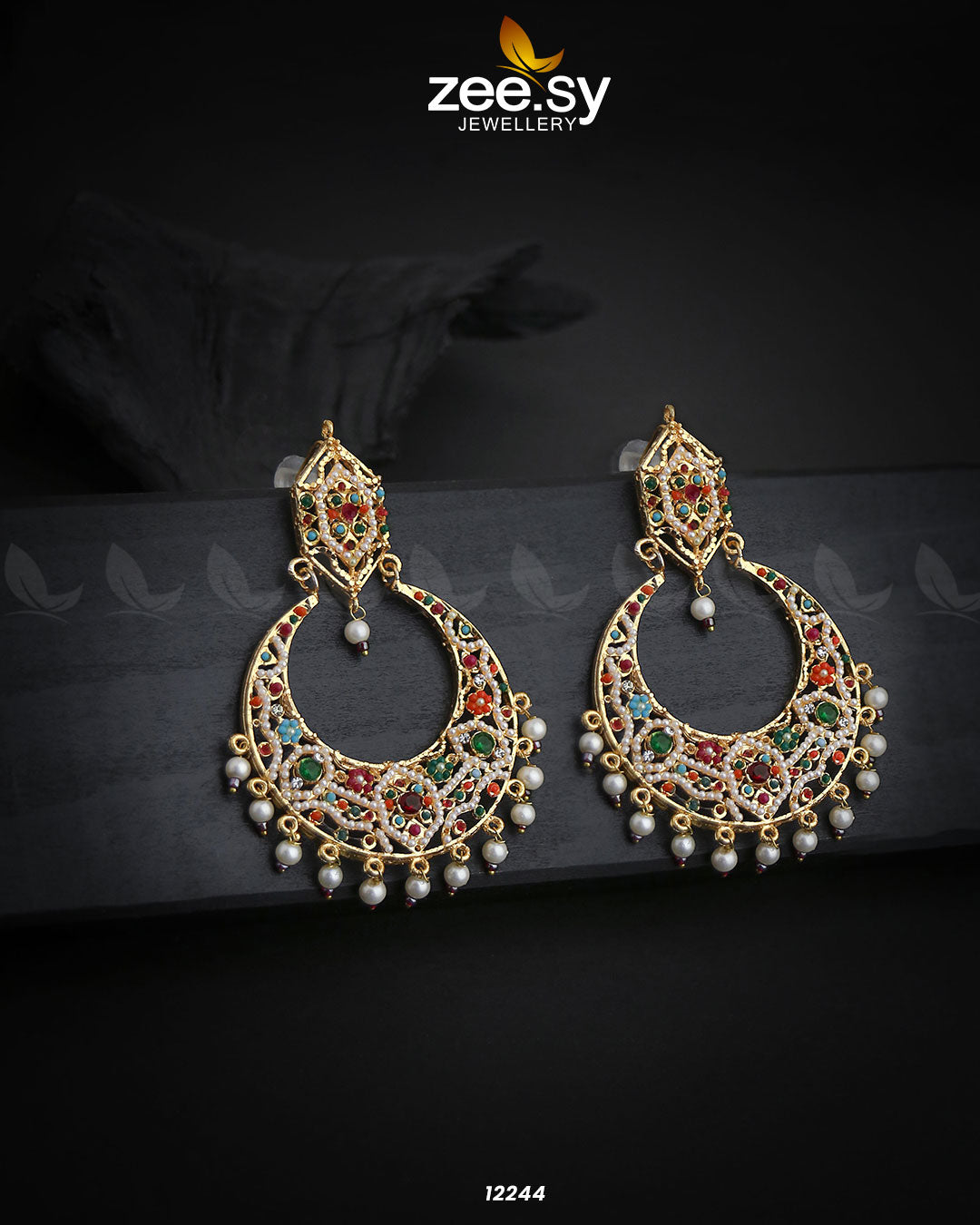 Armeena's Earrings -  Zeesy Earrings - Original Designer Dress - House of Maryam