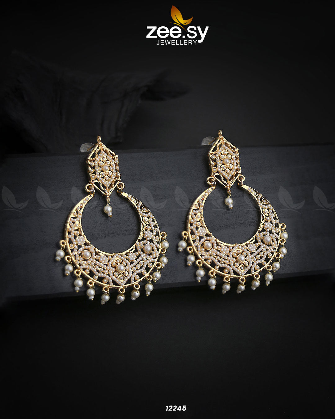 Armeena's Earrings -  Zeesy Earrings - Original Designer Dress - House of Maryam
