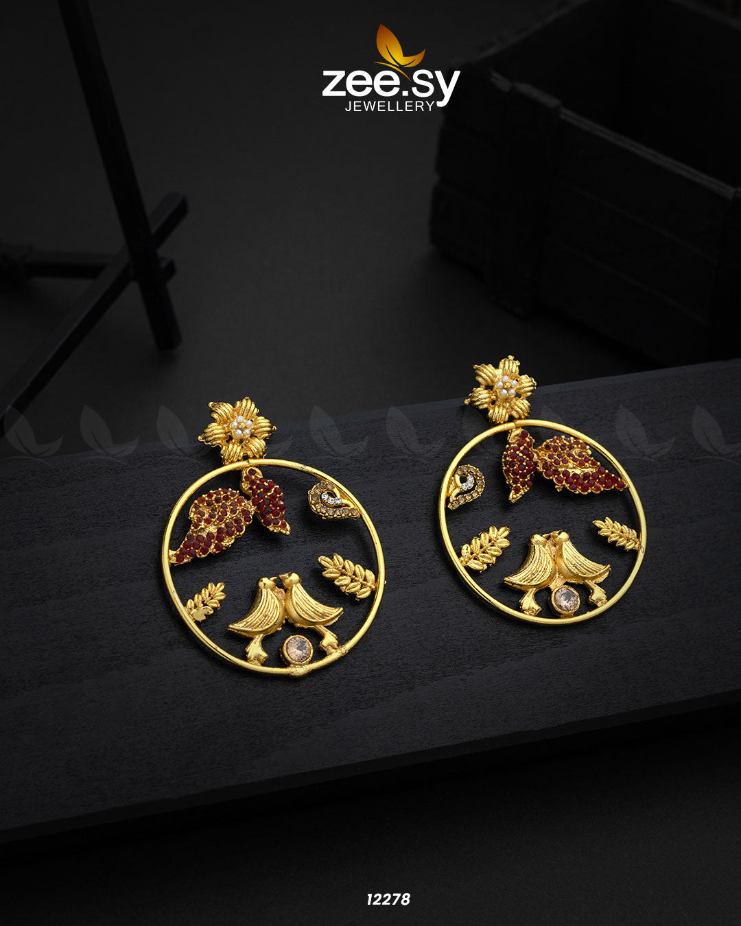 Nouveau Earrings -  Zeesy Earrings - Original Designer Dress - House of Maryam