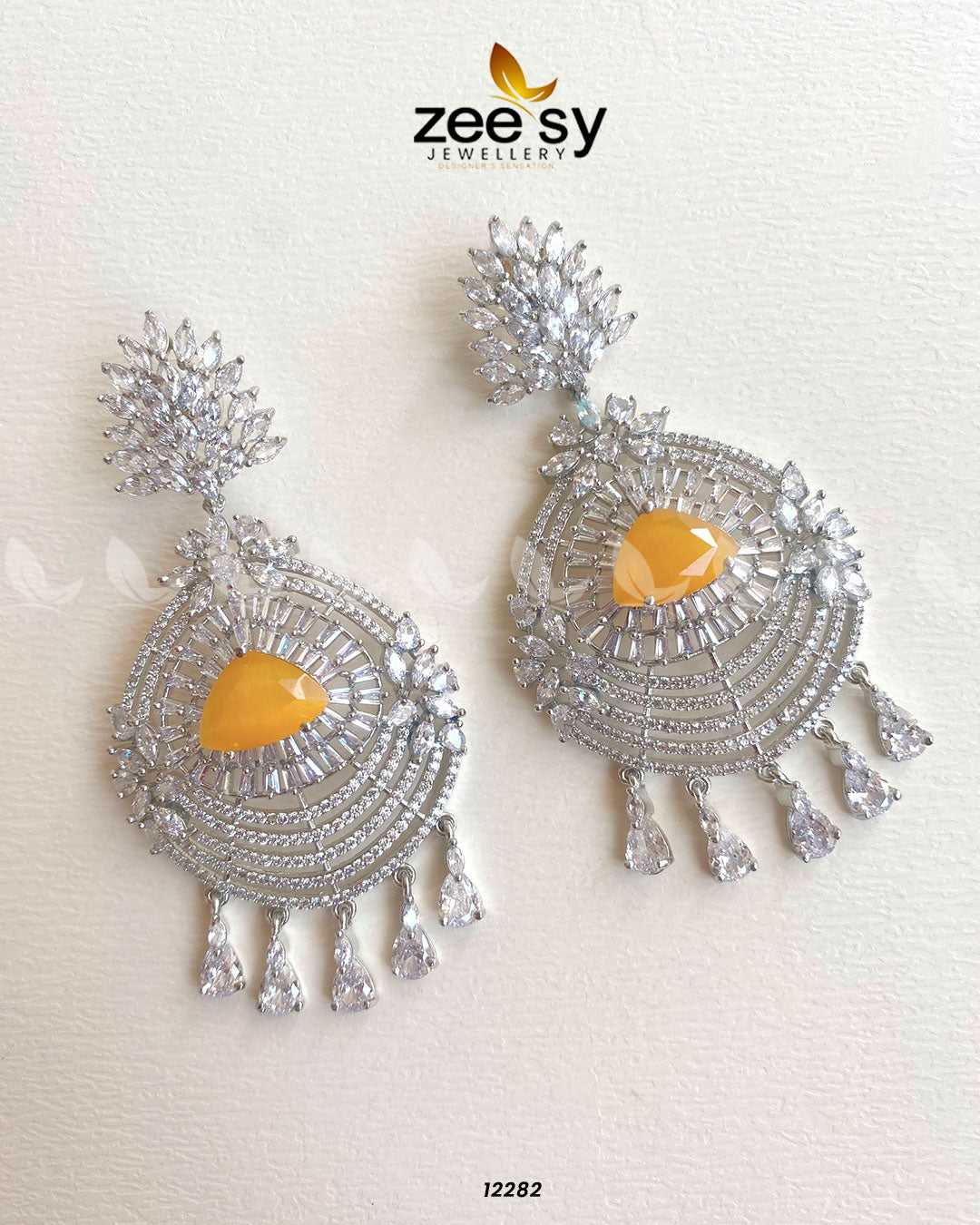 Earrings-0559 -  Zeesy Earrings - Original Designer Dress - House of Maryam