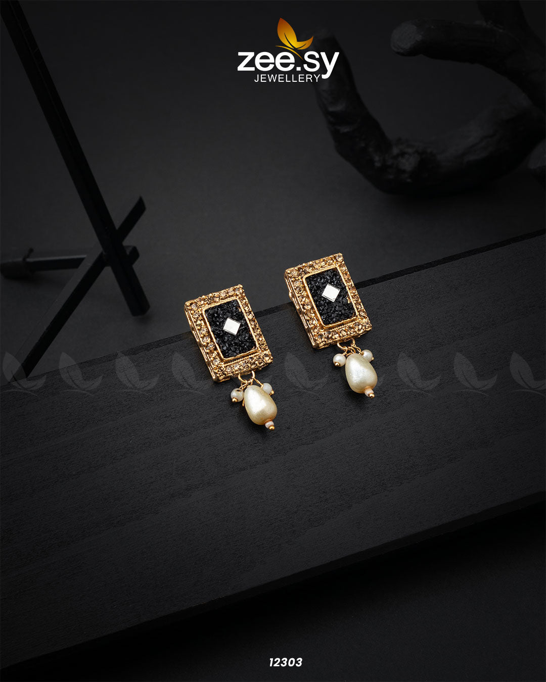 Cobble Crush Earrings -  Zeesy Earrings - Original Designer Dress - House of Maryam