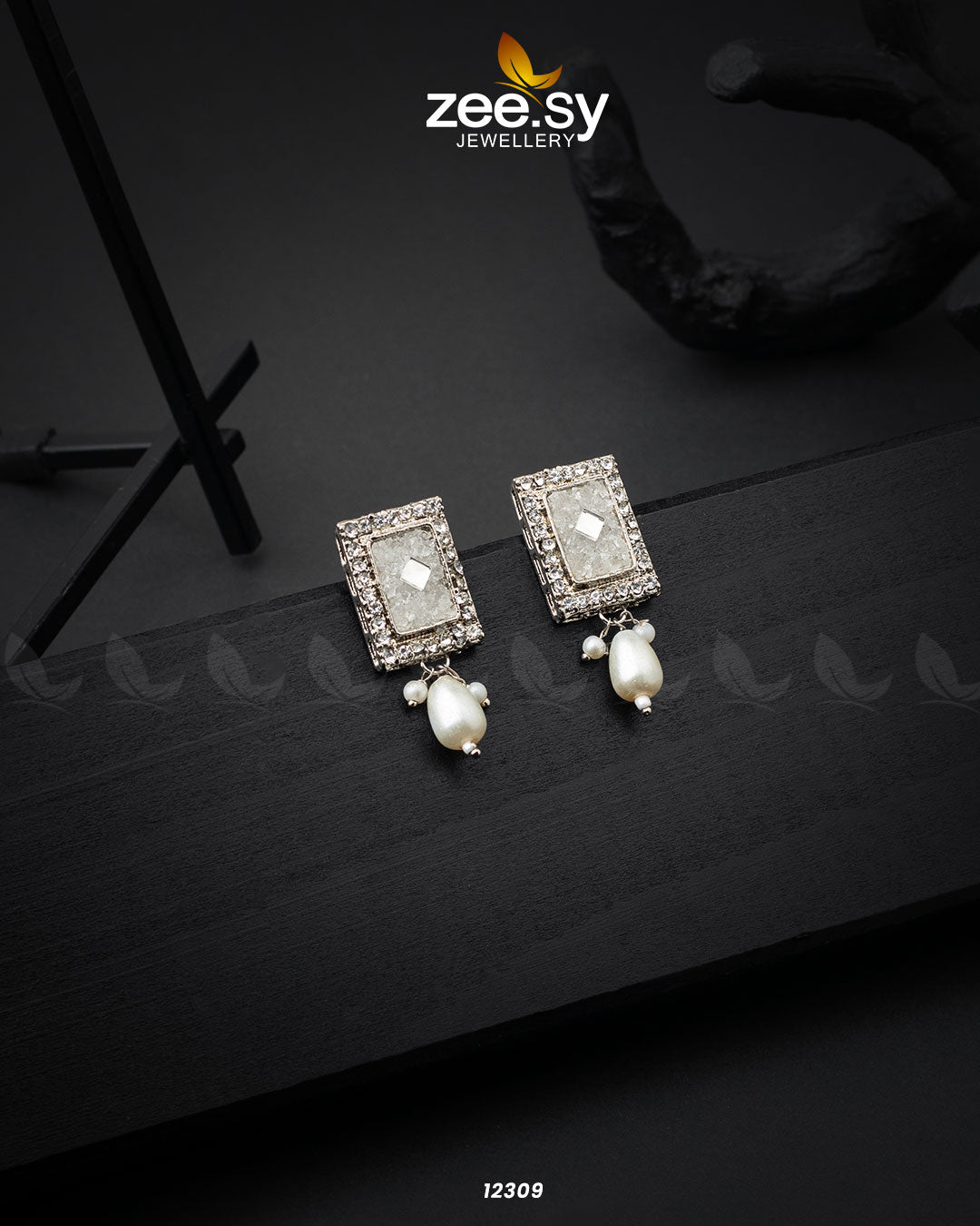 Gravel Earrings -  Zeesy Earrings - Original Designer Dress - House of Maryam