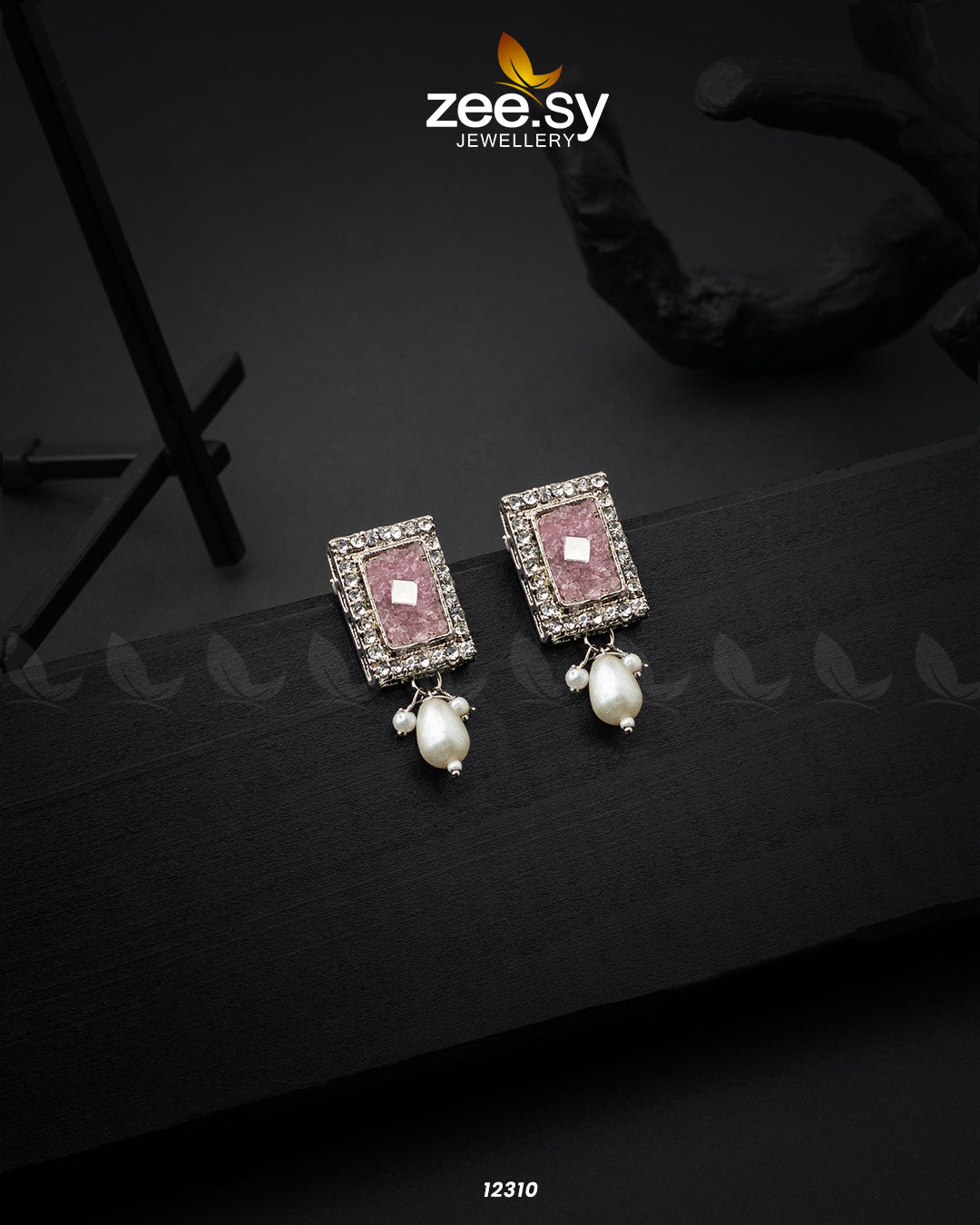 Gravel Earrings -  Zeesy Earrings - Original Designer Dress - House of Maryam