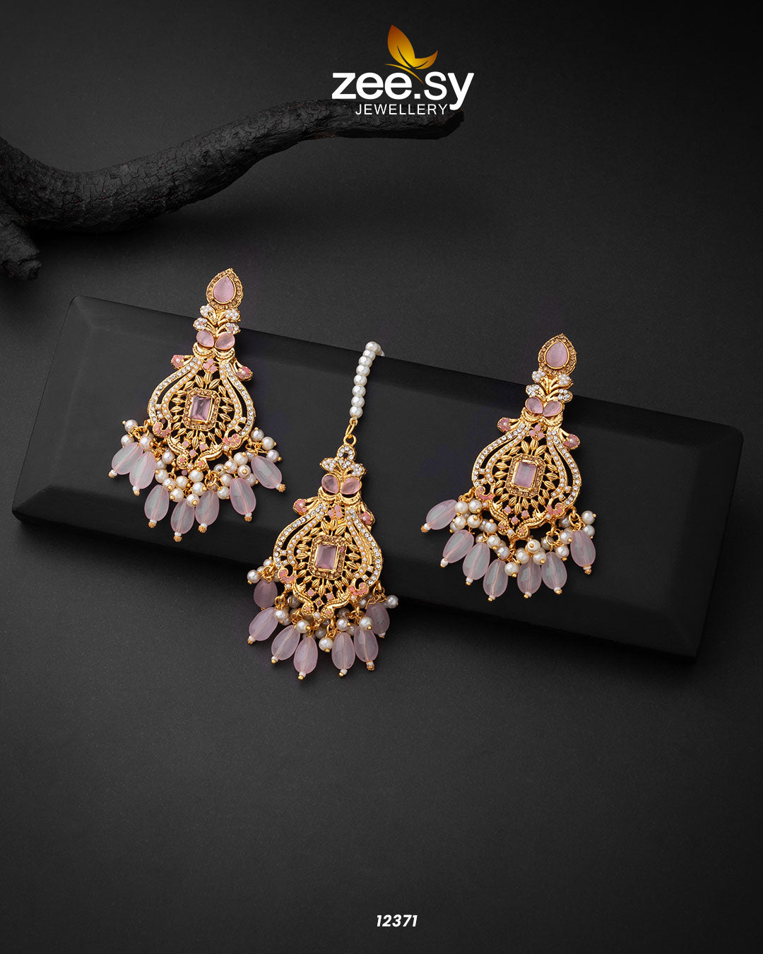 Minal's Earrings -  Zeesy Earrings - Original Designer Dress - House of Maryam