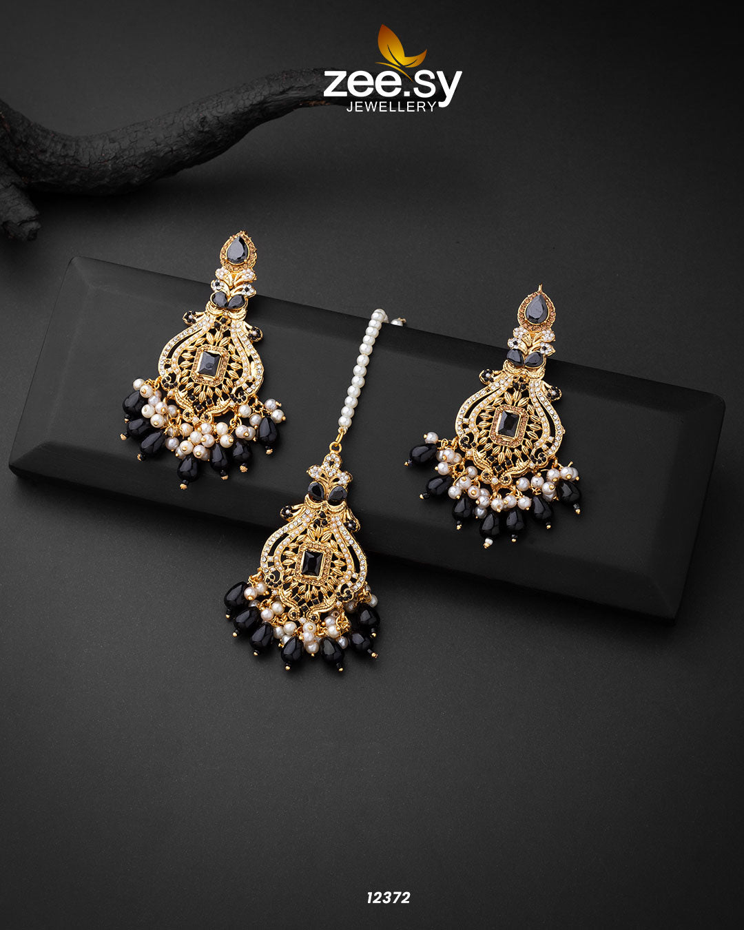 Minal's Earrings -  Zeesy Earrings - Original Designer Dress - House of Maryam