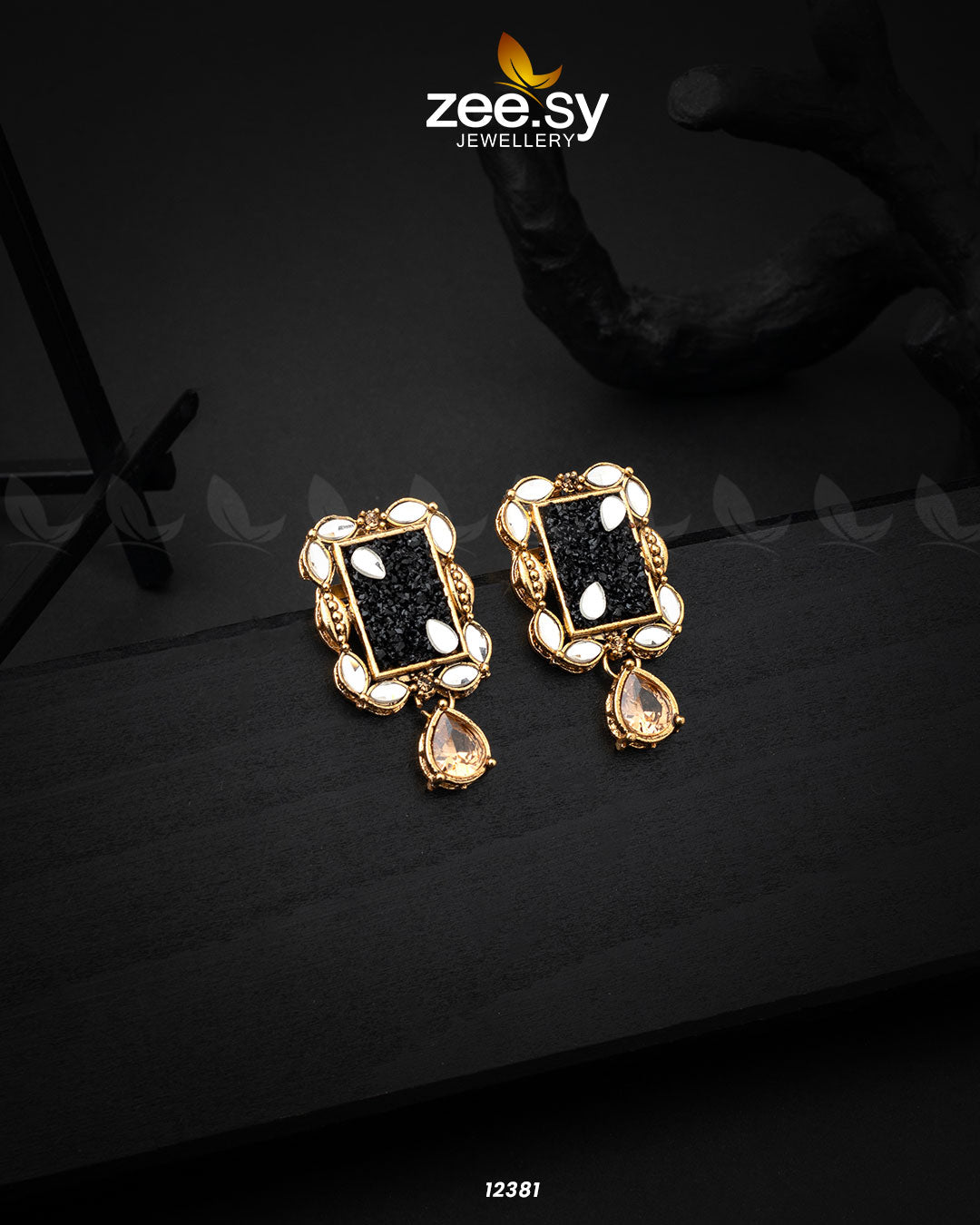Ethereal Earrings -  Zeesy Earrings - Original Designer Dress - House of Maryam