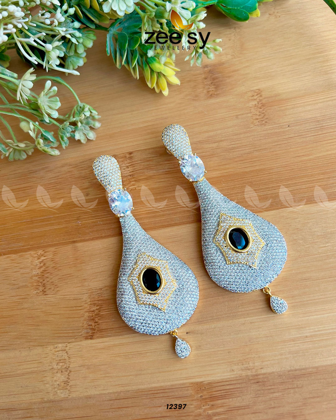 Paree Earrings -  Zeesy Earrings - Original Designer Dress - House of Maryam