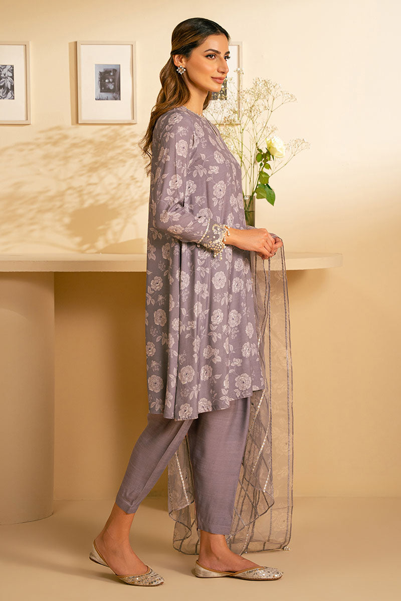 Cross Stitch | Exclusive Pret | Steel Breeze-2 PC (Shirt & Dupatta)-3