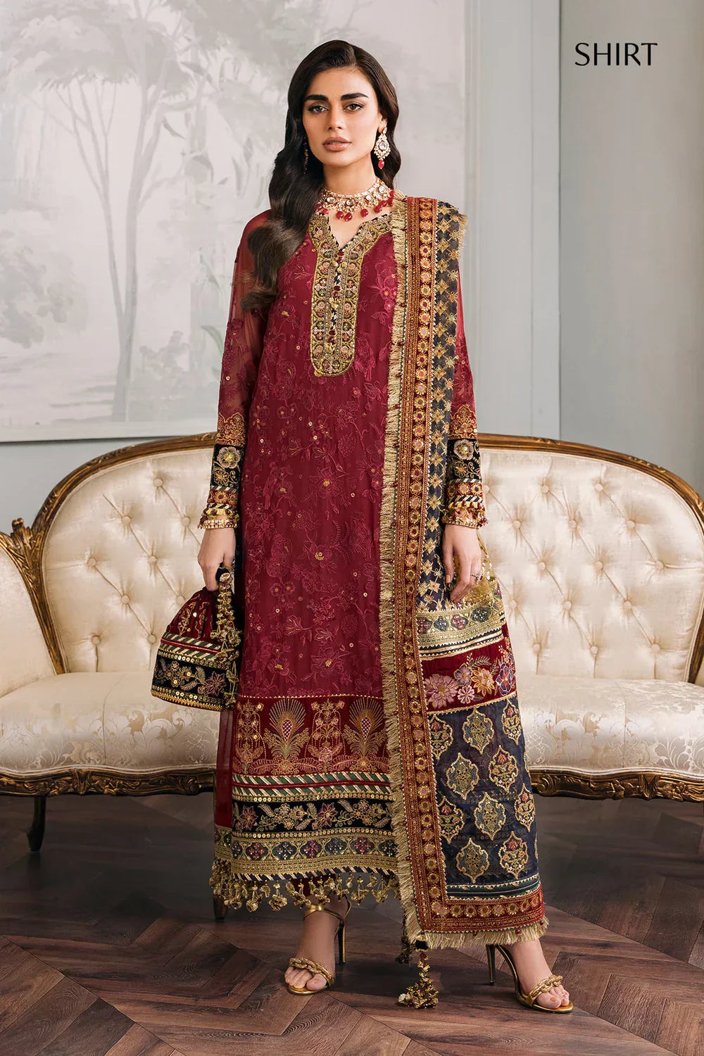 Baroque | Chantelle Embroidered Collection | CH12-07 by Designer Baroque - House of Maryam - Pakistani Designer Ethnic Wear in {{ shop.shopifyCountryName }}