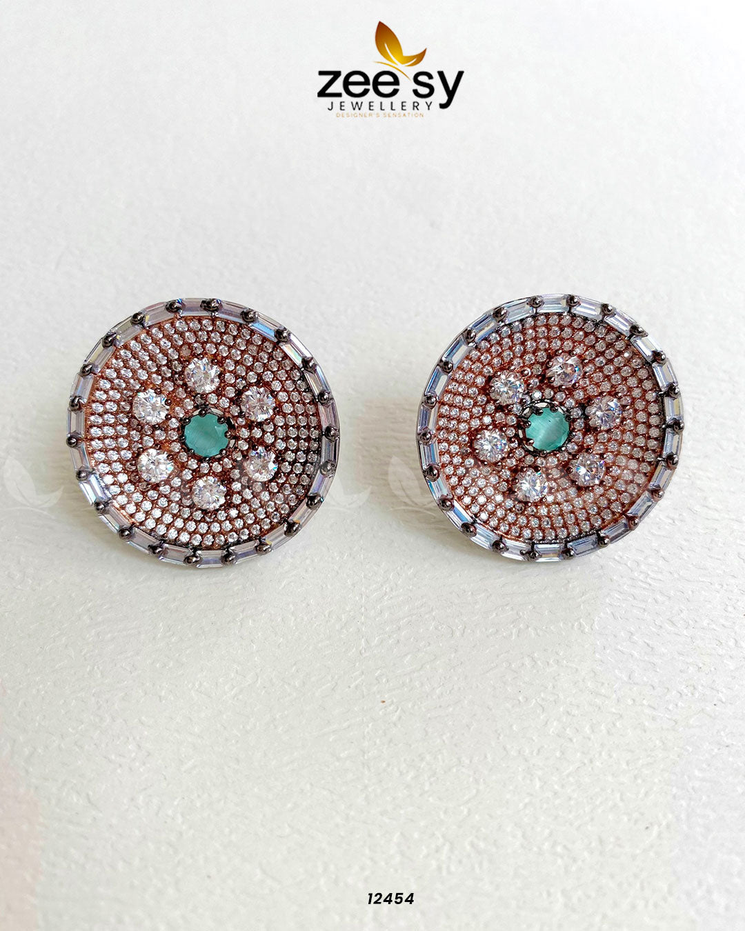 Studs Earrings -  Zeesy Earrings - Original Designer Dress - House of Maryam