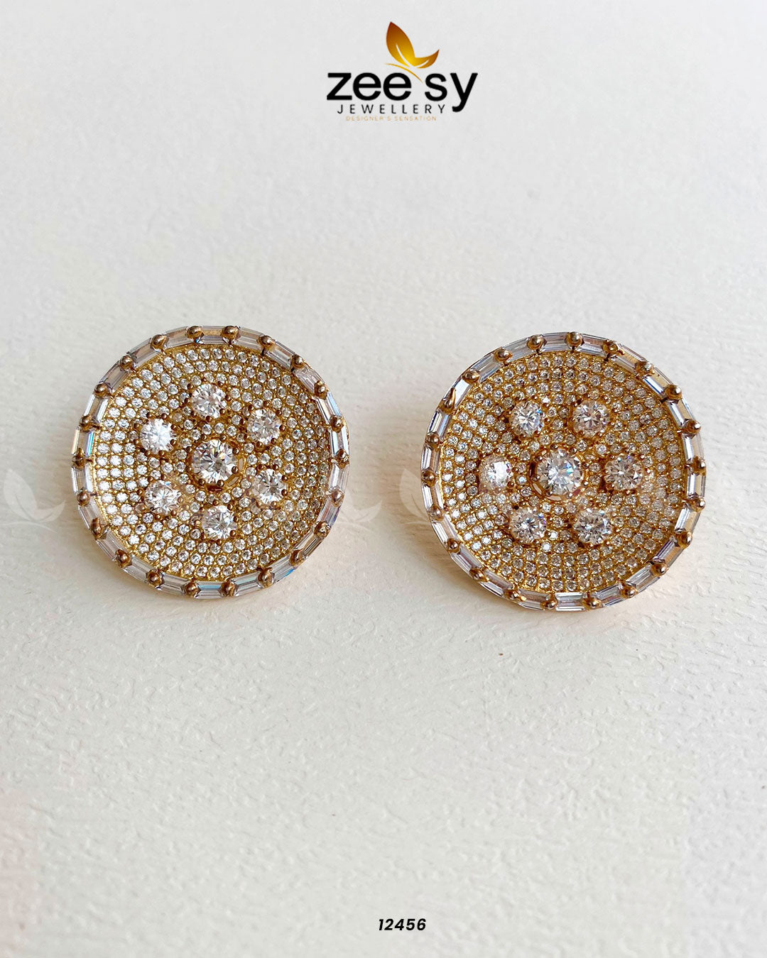 Studs Earrings -  Zeesy Earrings - Original Designer Dress - House of Maryam