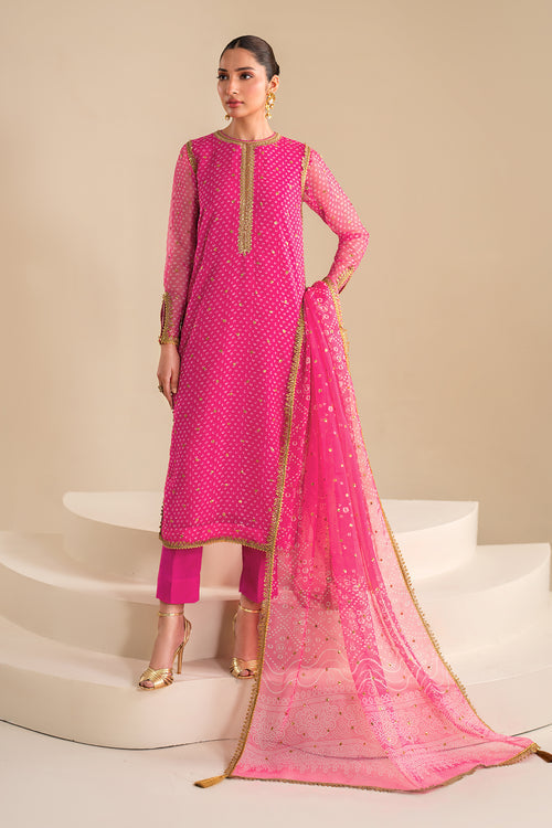 Baroque | Luxury Pret 24 | CHIFFON UF-626 -  Baroque Luxury - Original Designer Dress - House of Maryam