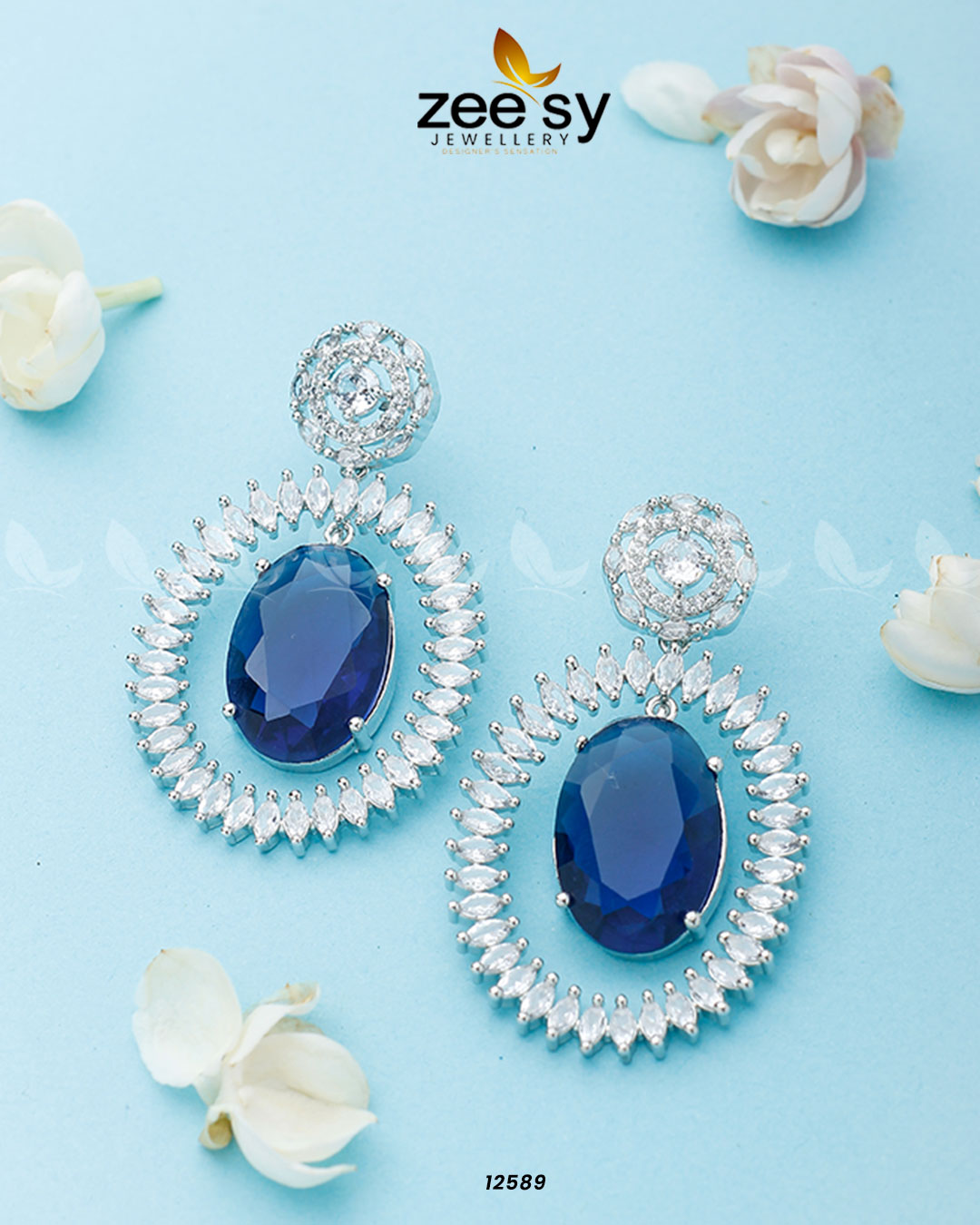 Victorian Earrings -  Zeesy Earrings - Original Designer Dress - House of Maryam
