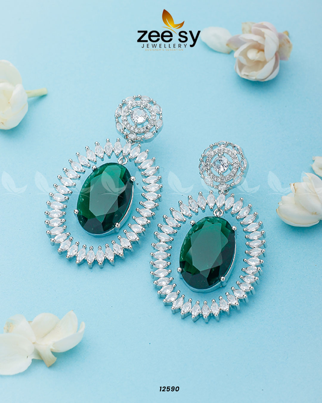 Victorian Earrings -  Zeesy Earrings - Original Designer Dress - House of Maryam