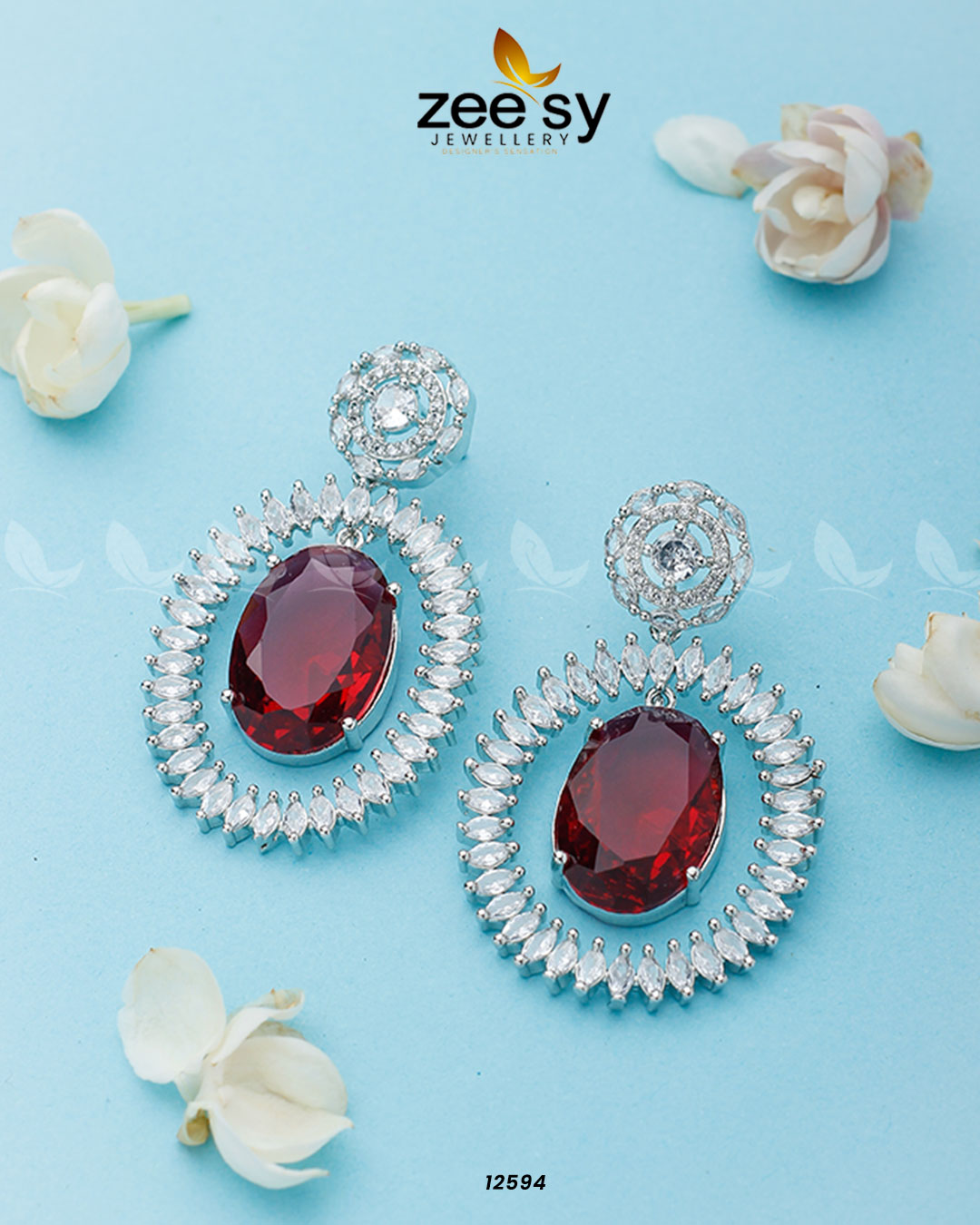 Victorian Earrings -  Zeesy Earrings - Original Designer Dress - House of Maryam