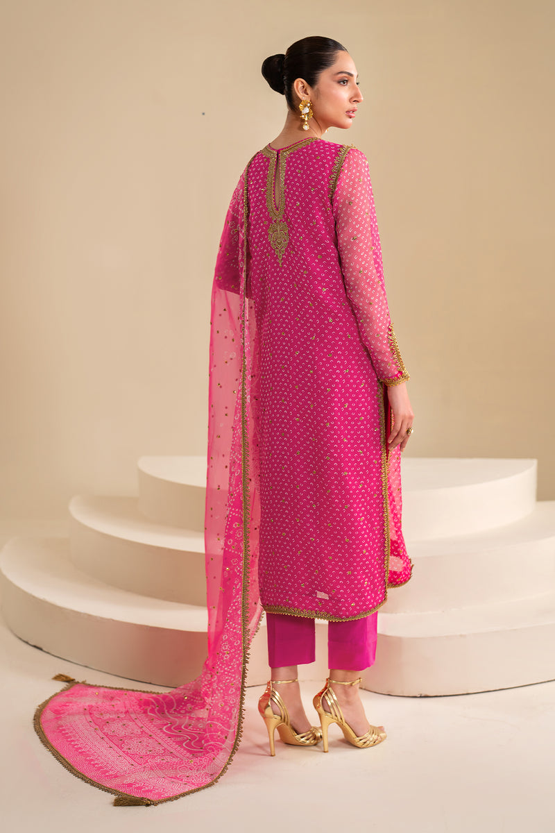 Baroque | Luxury Pret 24 | CHIFFON UF-626 -  Baroque Luxury - Original Designer Dress - House of Maryam