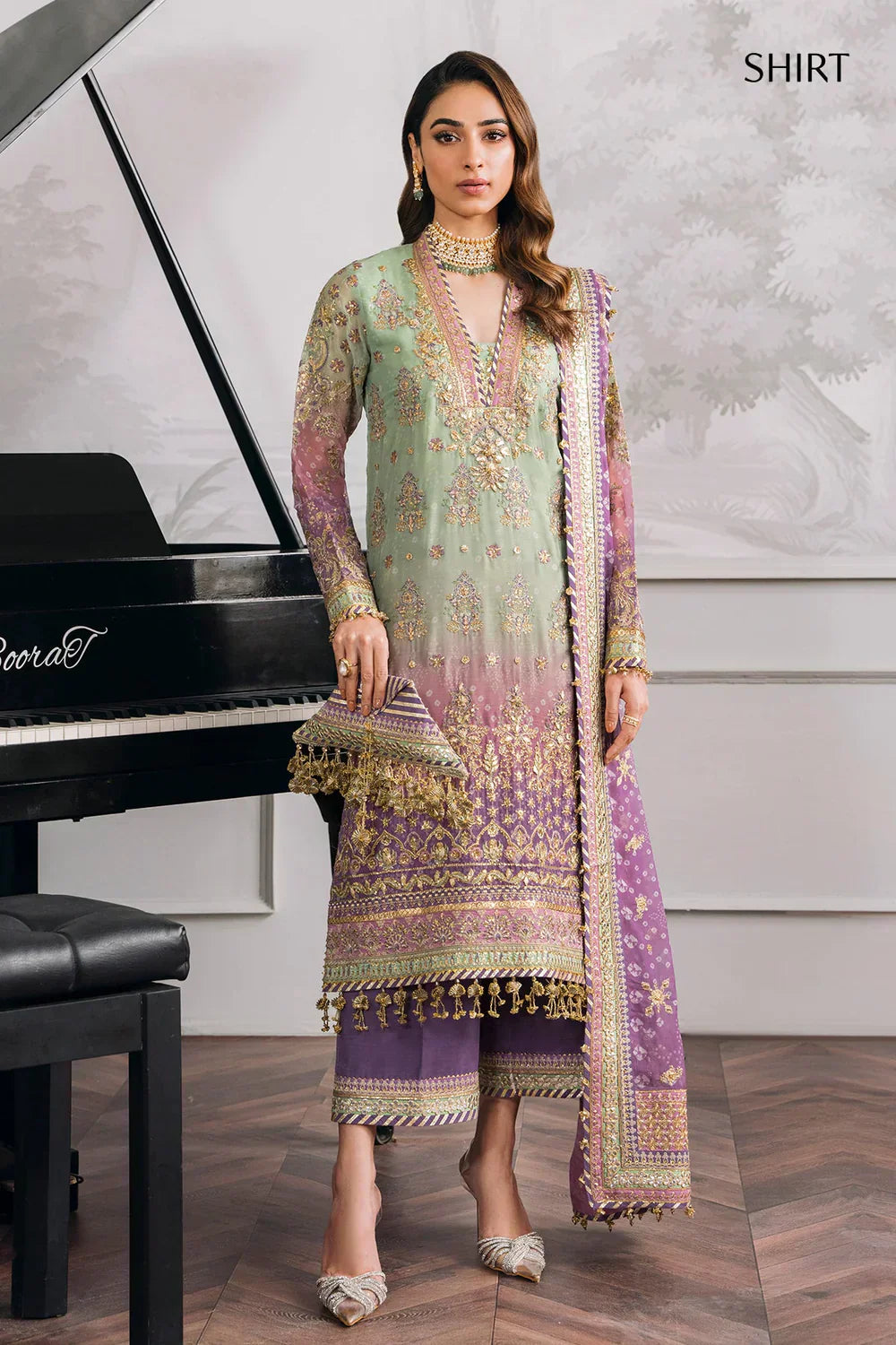 Baroque | Chantelle Embroidered Collection | CH12-08 by Designer Baroque - House of Maryam - Pakistani Designer Ethnic Wear in {{ shop.shopifyCountryName }}