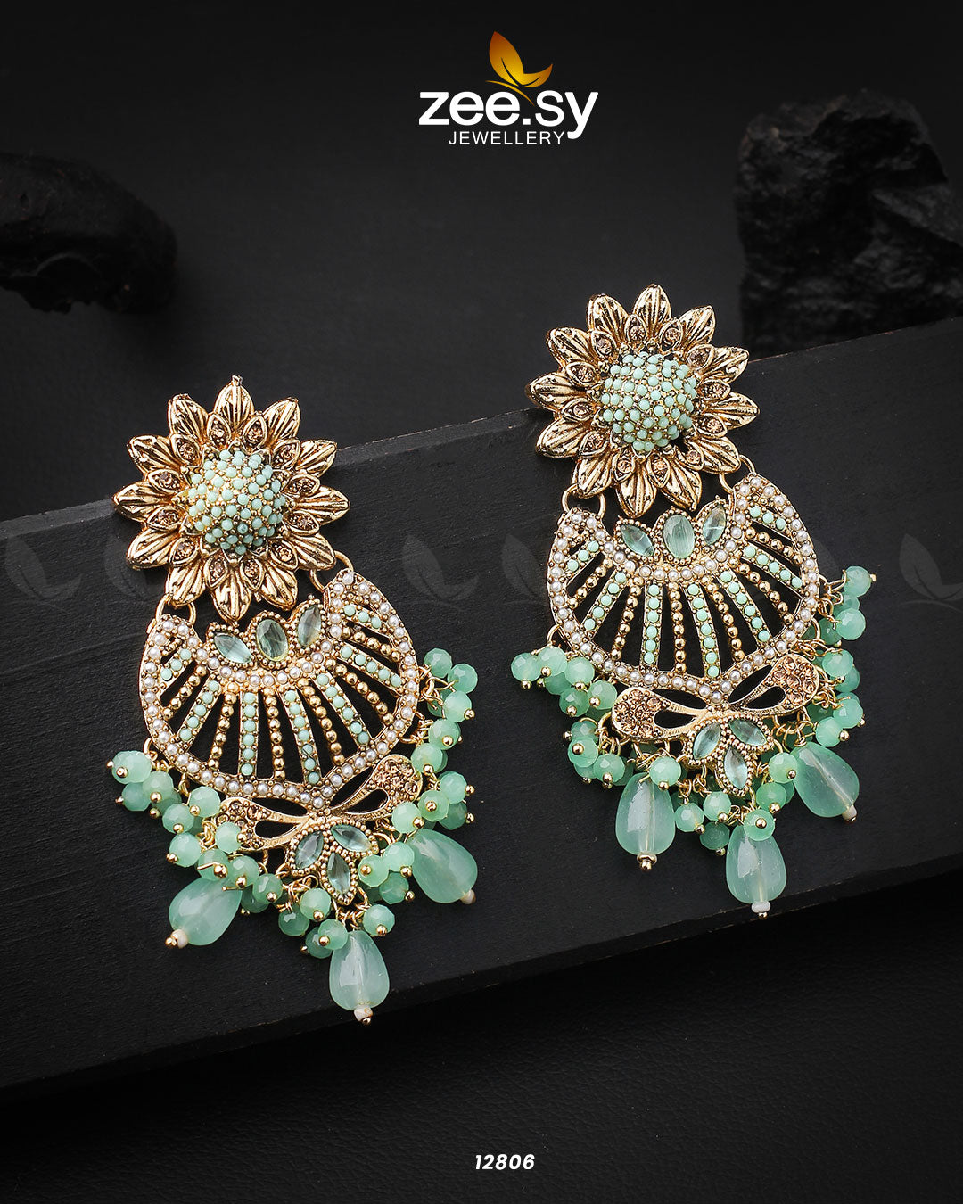 Arri Earrings -  Zeesy Earrings - Original Designer Dress - House of Maryam