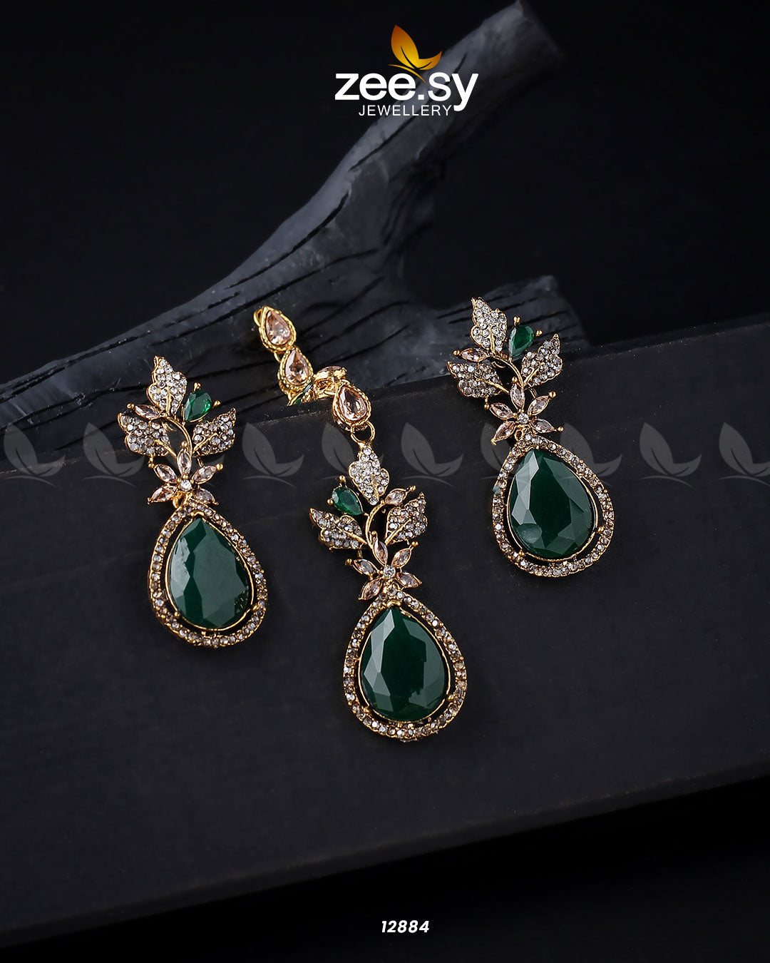 Crocus Earrings -  Zeesy Earrings - Original Designer Dress - House of Maryam