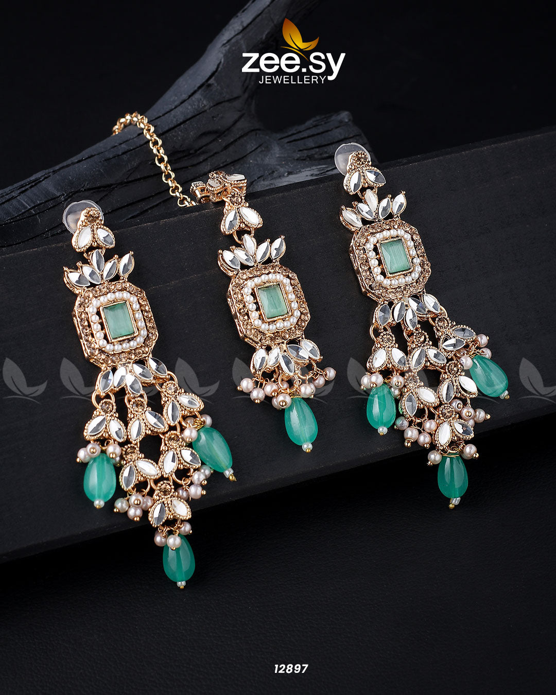 Dictamnus Earrings -  Zeesy Earrings - Original Designer Dress - House of Maryam