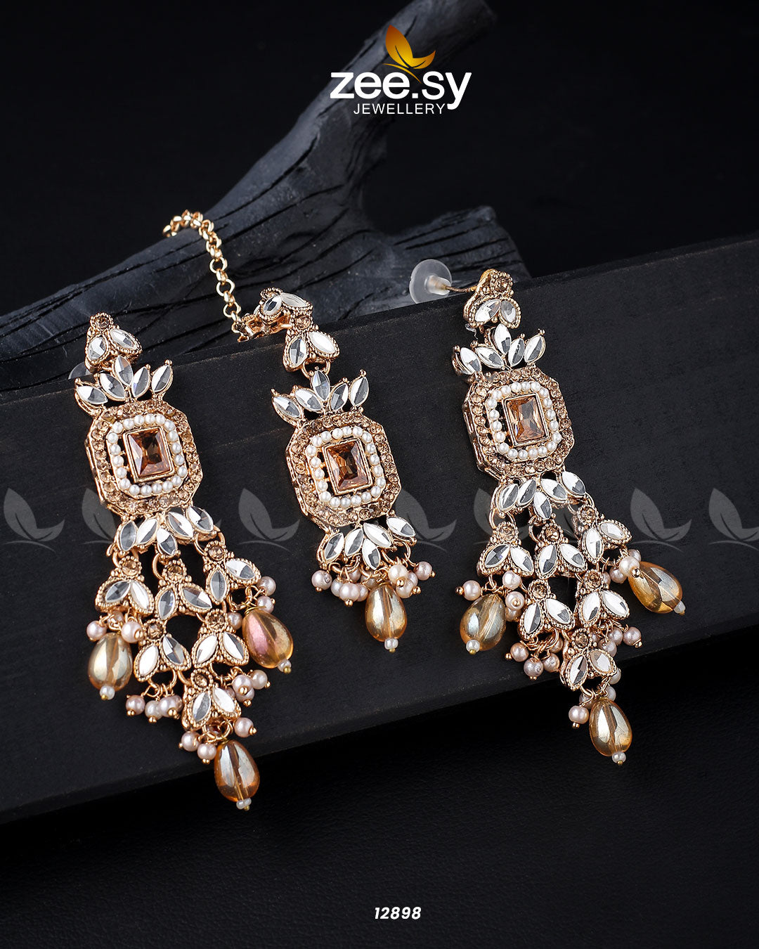 Dictamnus Earrings -  Zeesy Earrings - Original Designer Dress - House of Maryam