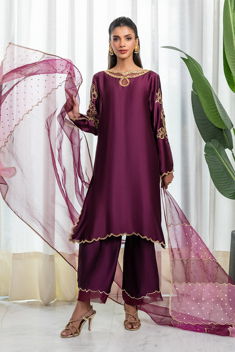 Chic Ophicial | Celenia Pret | Java Plum -  Chic Ophicial Ladies Clothes - Original Designer Dress - House of Maryam