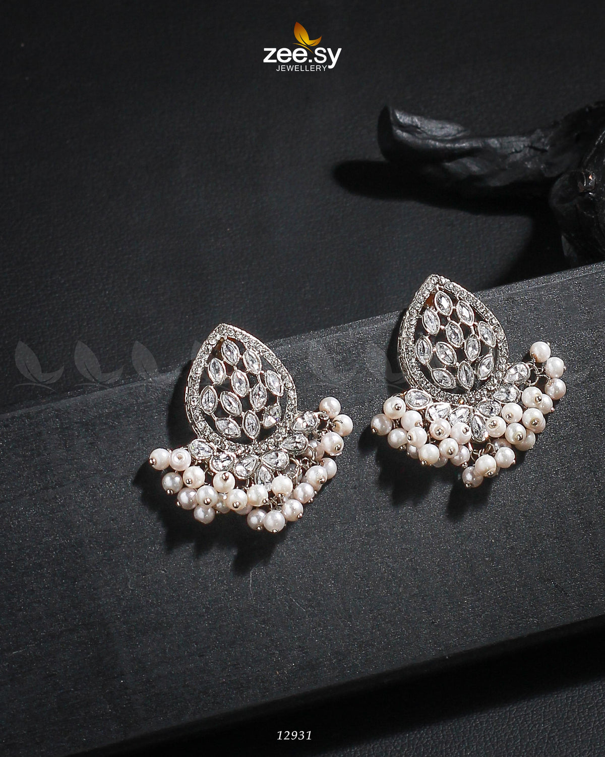 Faisha Earrings -  Zeesy Earrings - Original Designer Dress - House of Maryam