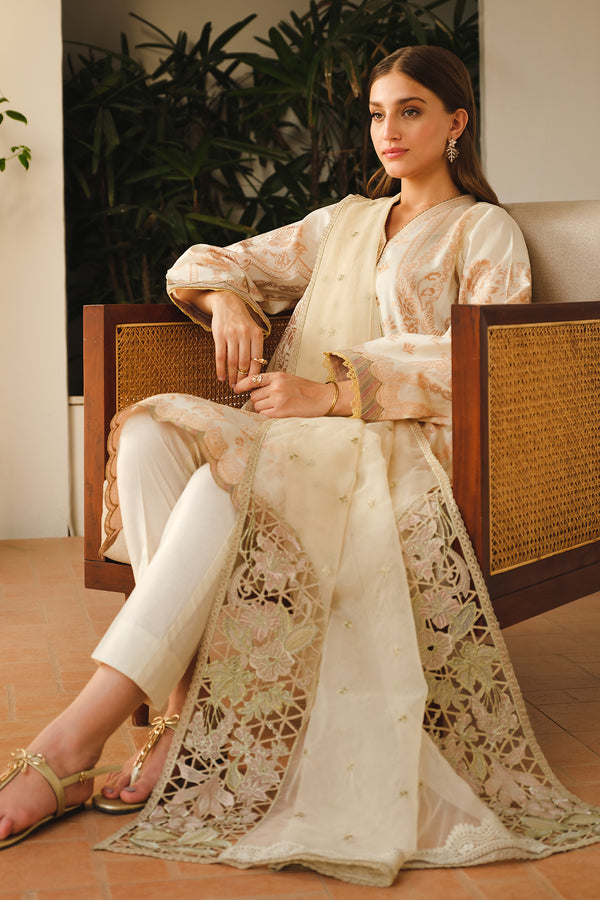 Baroque | Luxury Pret 24 | LAWN UF-662 -  Baroque Luxury - Original Designer Dress - House of Maryam