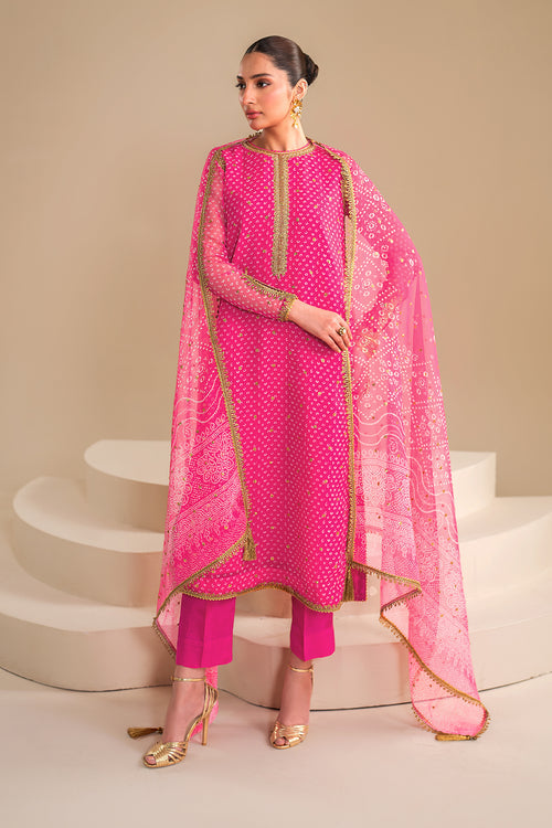 Baroque | Luxury Pret 24 | CHIFFON UF-626 -  Baroque Luxury - Original Designer Dress - House of Maryam