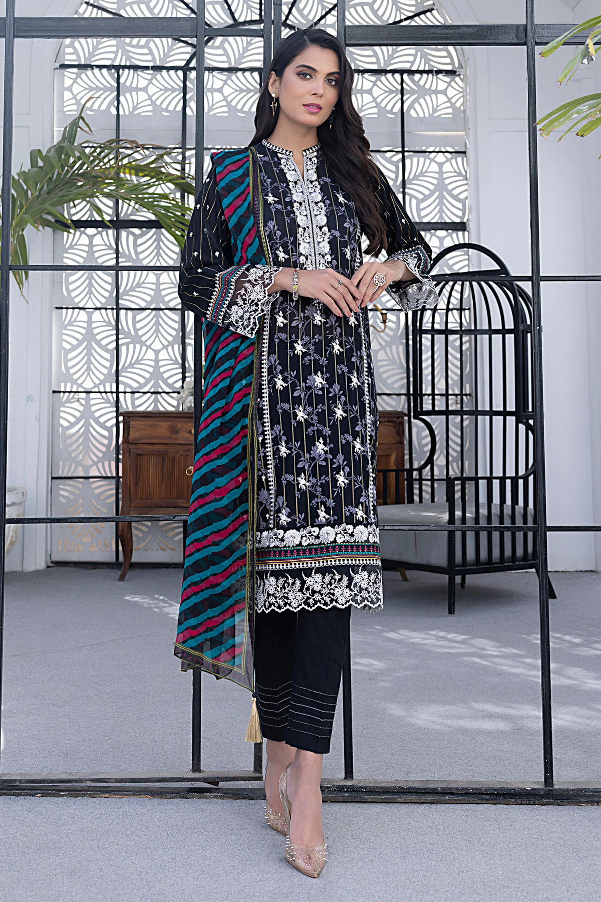 LSM | Spring Embroidered | 0171 -  LSM Luxury - Original Designer Dress - House of Maryam