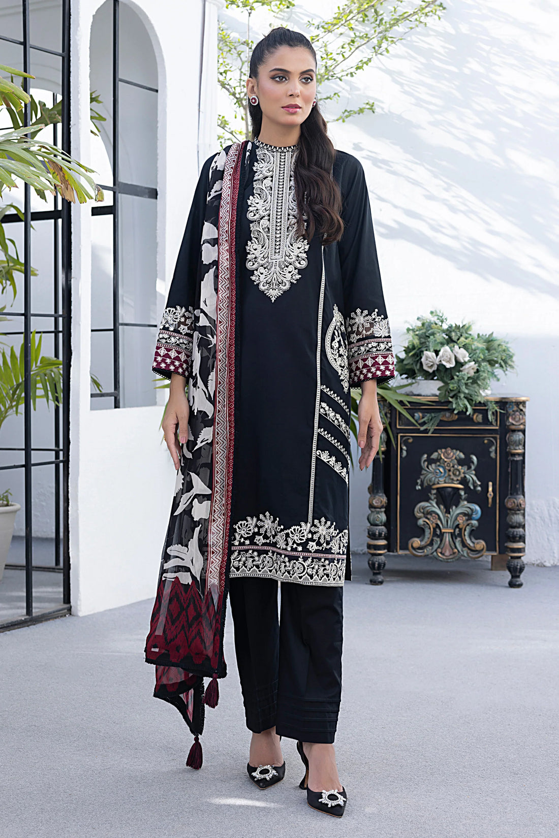 LSM | Spring Embroidered | 0021 by Designer LSM - House of Maryam - Pakistani Designer Ethnic Wear in {{ shop.shopifyCountryName }}